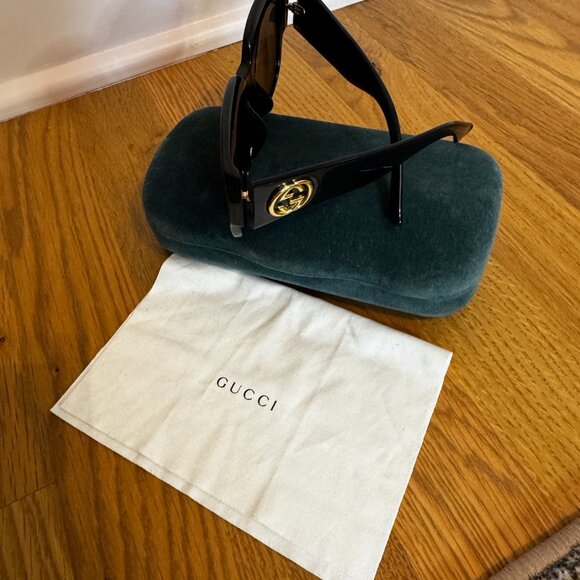 Gucci 55mm Square Cat Eye Sunglasses main image 6